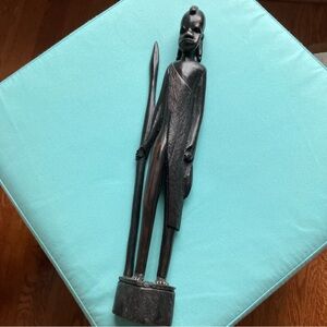 Hand carved Authentic Nigerian Man Art Statue